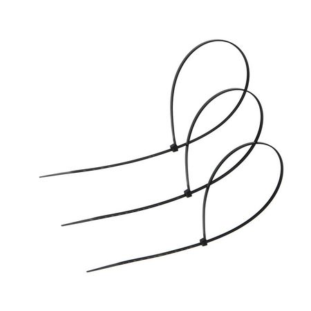 Хомут нейлоновый для стяжки, ТУНДРА, 3.6×400 мм, черный, 100 шт.