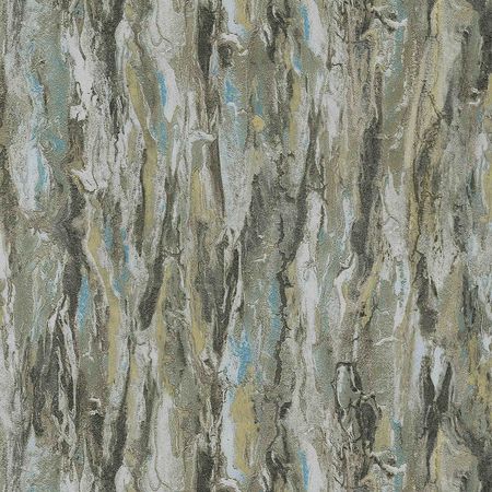 Обои Decori-Decori Carrara 2 83685 Винил на флизелине (1,06*10,05) Серый/Бирюзовый/Бежевый, Мрамор
