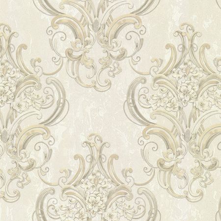 Обои Decori-Decori Mirabilia 83417 Винил на флизелине (1,06*10,05) Бежевый, Дамаск