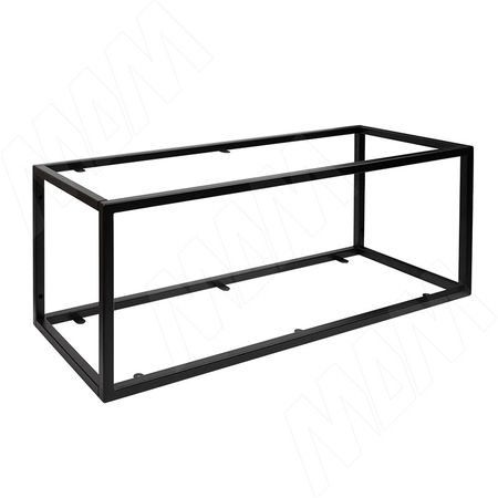 Металлокаркас-полки 360х900х315мм, черный (RAL 9005, муар) (MF.08.360х900х315.BLC)