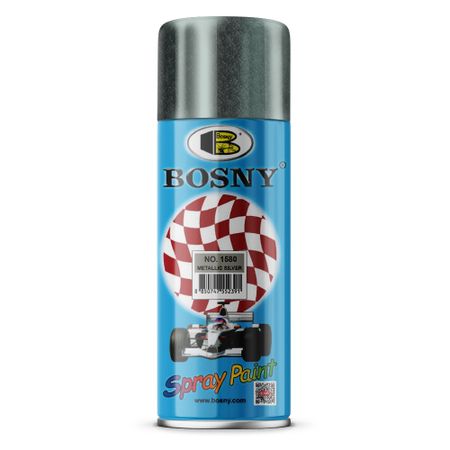 Краска Bosny серебряный металлик 520 мл