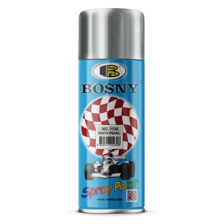 Краска Bosny белый жемчуг металлик 520 мл
