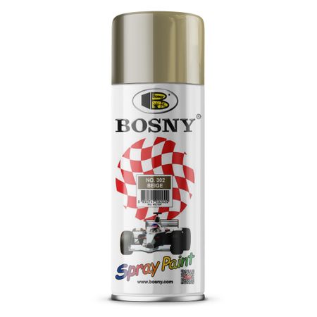 Краска Bosny бежевая ral 7034 520 мл