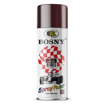 Краска Bosny бордовый ral 3007 520 мл