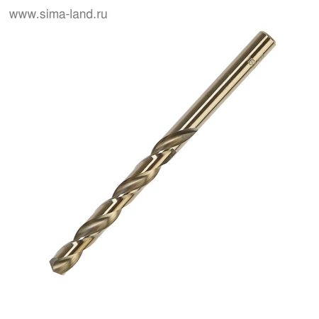 Сверло по металлу ТУНДРА, HSS-Co (5% кобальта), цилиндрический хвостовик, 8×115 мм