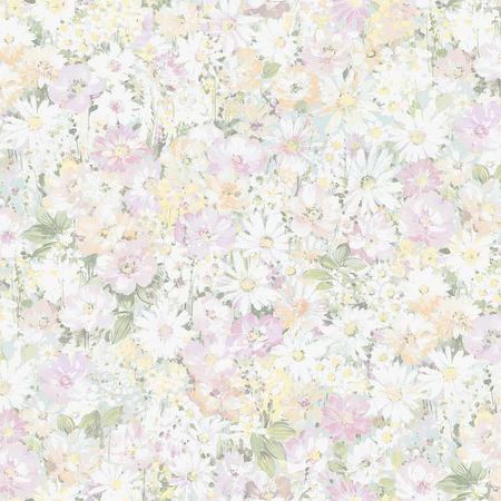 Обои Grandeco Spring R149135 Винил на флизелине (1,06*10,05) Бежевый/Серый/Розовый, Цветы