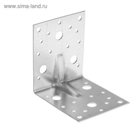 Уголок крепежный усиленный ТУНДРА krep, 105×105×90×2 мм