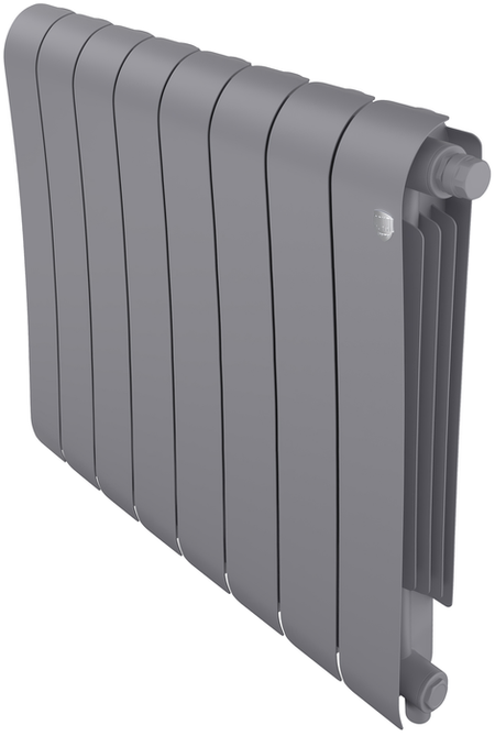 Биметаллический радиатор Royal Thermo Infinity 500 Silver Satin VR80 - 8 секц.
