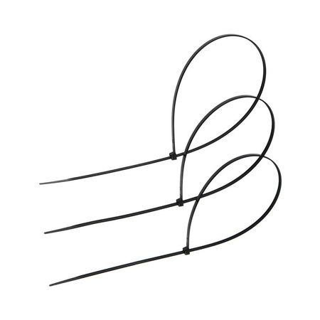 Хомут нейлоновый для стяжки, ТУНДРА, 4.8×500 мм, черный, 100 шт.