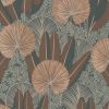 Обои Grandeco Asperia A 54703 Винил на флизелине (0,53*10,05) Зеленый/Бежевый/Коричневый, Листья