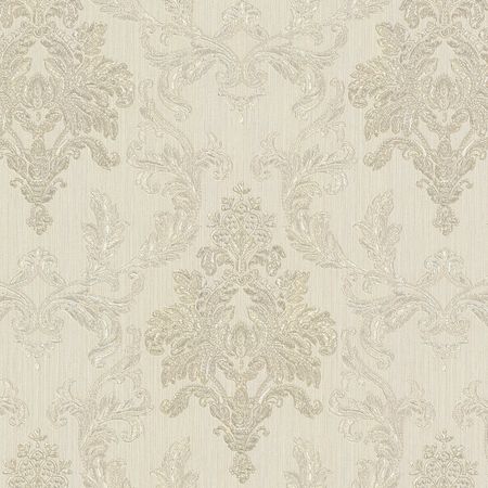 Обои Emiliana Parati Tesori dOriente 97234 Винил на флизелине (1,06*10,05) Бежевый/Золото, Дамаск