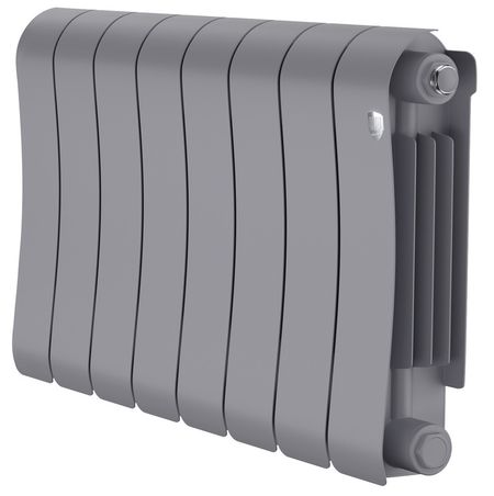 Биметаллический радиатор Royal Thermo Infinity 300 Silver Satin - 8 секц.