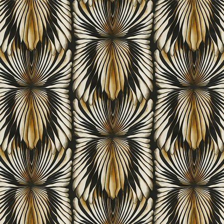 Обои Emiliana Parati Roberto Cavalli 8 19005 Винил на флизелине (1,06*10,05) Черный/Бежевый, Абстракция