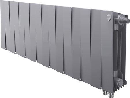 Биметаллический радиатор Royal Thermo PianoForte 300 /Silver Satin - 16 секц. VDR