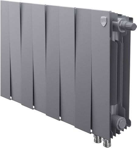 Биметаллический радиатор Royal Thermo PianoForte 300 /Silver Satin - 8 секц. VDR