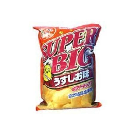 Картофельные чипсы Calbee SUPER BIG со вкусом светлого шио 500 г