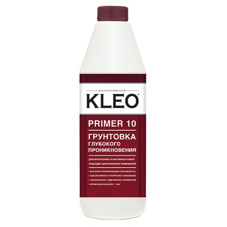 грунтовка KLEO PRIMER глубокого проникновения 1л, арт.085 PRIMER 10