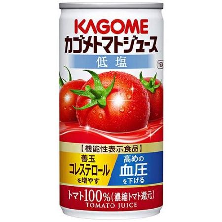 Kagome Tomato Juice Low Salt Tomato with Functional 190g can x 30 bottles x (Concentrated Reduction) [Food Claims] (2 cases)