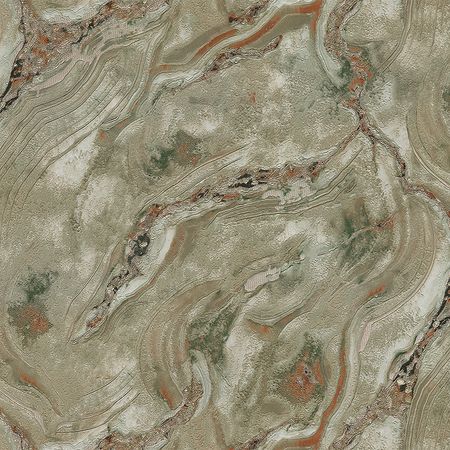 Обои Emiliana Parati Carrara 3 84656 Винил на флизелине (1,06*10,05) Зеленый, Мрамор