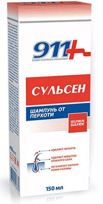 911 Сульсен Шампунь Д/Волос От Перхоти 150Мл