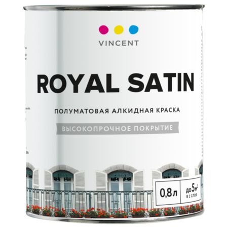 Краска универсальная Vincent a-2 База А 0.8л