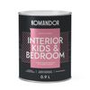 краска в/д KOMANDOR Interior Kids&Bedroom база А матовая интерьерная 0,9 л белая, арт.S1303001001