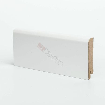 Плинтуса Deartio Премиум U 102-80 Белый МДФ 2050х80х16 мм