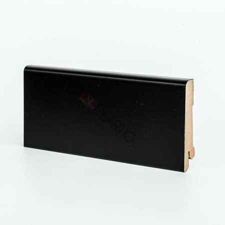 Плинтуса Deartio Премиум U 101-80 Черный МДФ 2050х80х16 мм