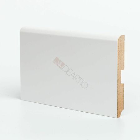 Плинтуса Deartio Премиум  U 102-120 Белый МДФ 2050х120х16 мм