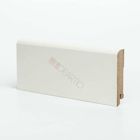 Плинтуса Deartio Премиум U 102-80 RAL 9010 Кремовый МДФ 2050х80х16 мм