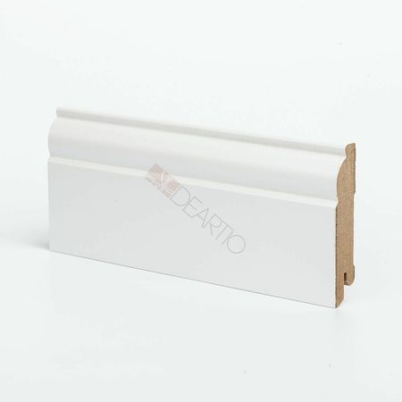 Плинтуса Deartio Премиум  U 104-80  Белый МДФ 2050х80х16 мм