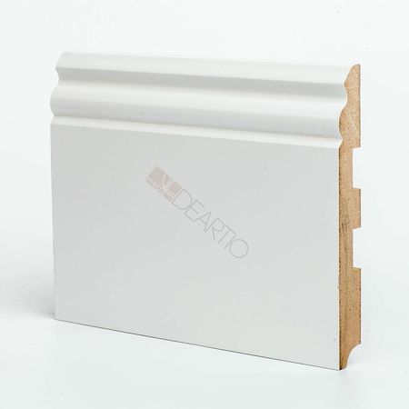 Плинтуса Deartio Премиум U 105-150 Белый МДФ 2050х150х16 мм