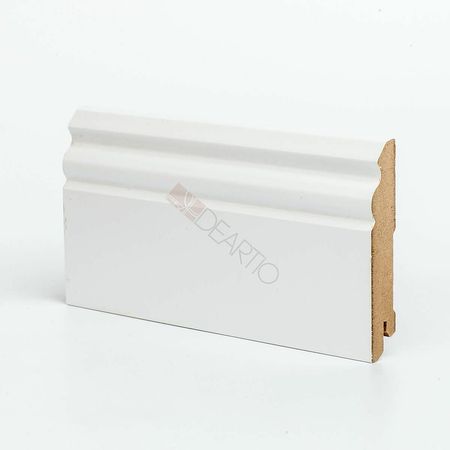 Плинтуса Deartio Премиум U 105-100 Белый МДФ 2050х100х16 мм
