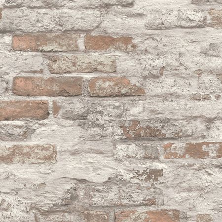 Обои Grandeco Asperia A 58101 Винил на флизелине (0,53*10,05) Бежевый/Коричневый/Серый, Кирпич