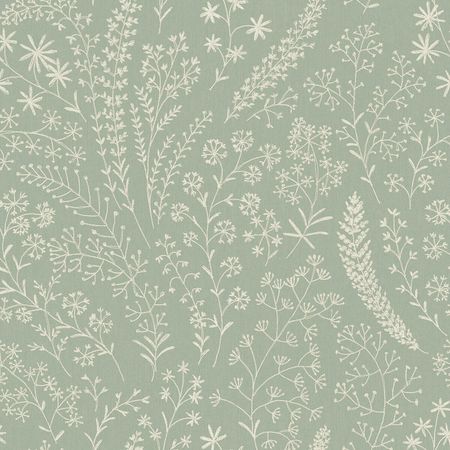 Обои Grandeco Asperia A 58702 Винил на флизелине (0,53*10,05) Зеленый/Бежевый, Листья