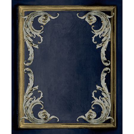 Обои Grandeco Icon 191502 Винил на флизелине (0,53*10,05) Синий, Вензель/Клетка
