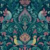 Обои Grandeco Arcadia A 67801 Винил на флизелине (0,53*10,05) Зеленый/Разноцветный, Дамаск/Птицы