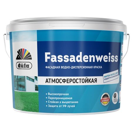 краска в/д DUFA Fassadenweiss фасадная белая 2,5л, арт.Н0000003413