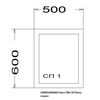 окно пвх 1створчатое SСHTERN 58 60х50см глухое