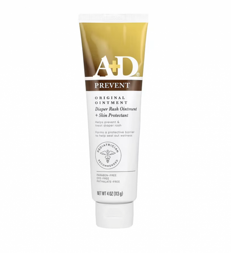 A+D, Original Ointment, мазь от опрелостей и средство для защиты кожи, 113 г (4 унции)