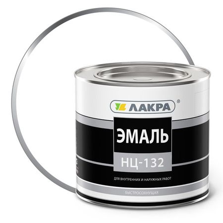 эмаль ЛАКРА НЦ-132 белая 1,7кг, арт.8307538