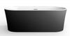 Акриловая ванна BelBagno BB409-1700-800-W/NM 170х80 белый/черный