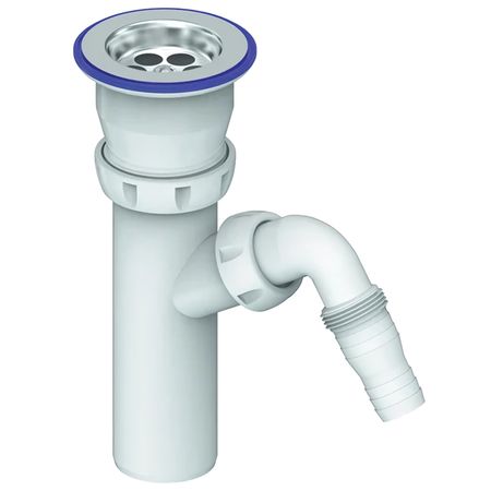 выпуск для раковины UNICORN 1.1/2" х 40мм с отводом для бытовой техники