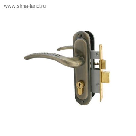Замок врезной «СТАНДАРТ» Россия 132/50 AB, с ручкой, цвет старая бронза