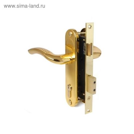 Замок врезной Apecs 1227/60-G/GM, с ручкой, цвет золото, матовое золото