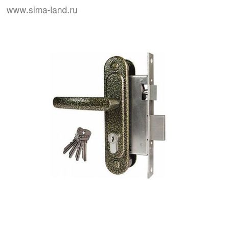 Замок врезной Димитровград «Омега» ЗВ.7.2 (ЗВ7.02), м/о 55 мм, с/руч, цвет бронза