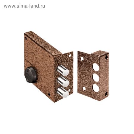 Замок накладной «Эльбор» Кремень 1.04.61.5.5, К 86×83×20 мм, 5 ключей