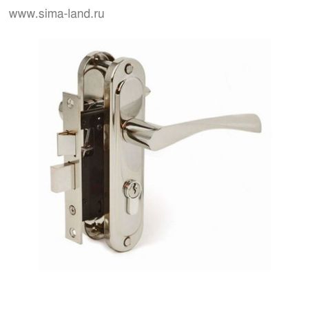 Замок врезной Avers 0823/60-Ni, с ручкой, цвет никель