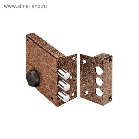 Замок накладной «Эльбор» Кремень 1.04.52.5.5.К, 112×104×20 мм, 5 ключей