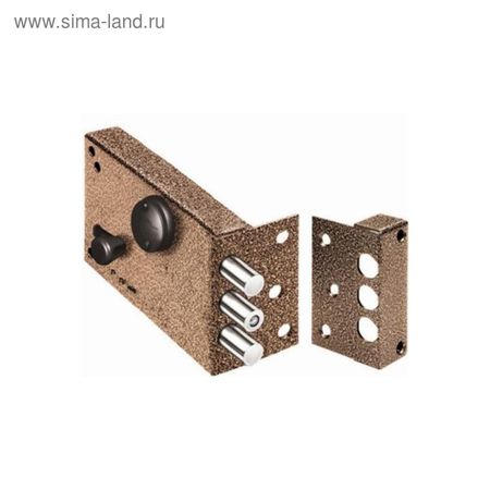 Замок накладной «Эльбор» Лазурит 1.02.61.5К, 130×83×23 мм, 5 ключей